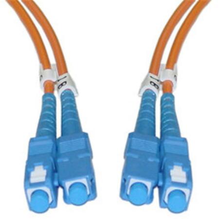 CABLE WHOLESALE Fiber Optic Cable SC SC Multimode Duplex 62.5-125 1 meter 3.3 foot SCSC-11101